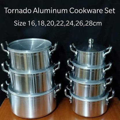 14pcs ensemble en aluminium