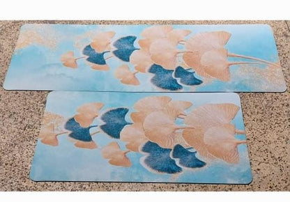Tapis de cuisine en caoutchouc 2 pièces