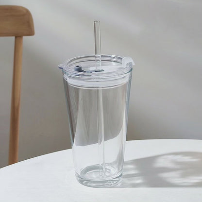 Tasse à boire en borosilicate transparent rond