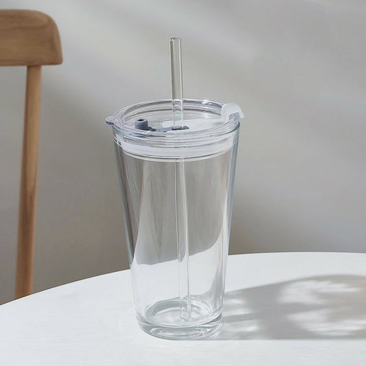 Tasse à boire en borosilicate transparent rond