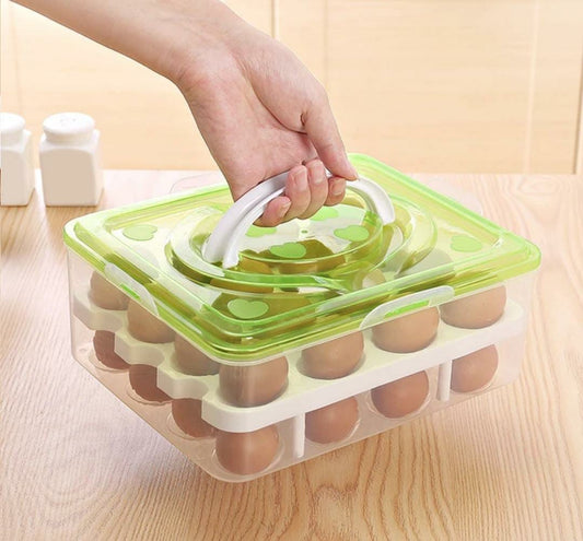Plateau de rangement empilable pour œufs
