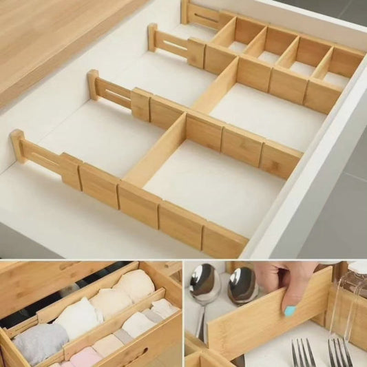 Diviseur de tiroir 4 pcs avec 6 inserts