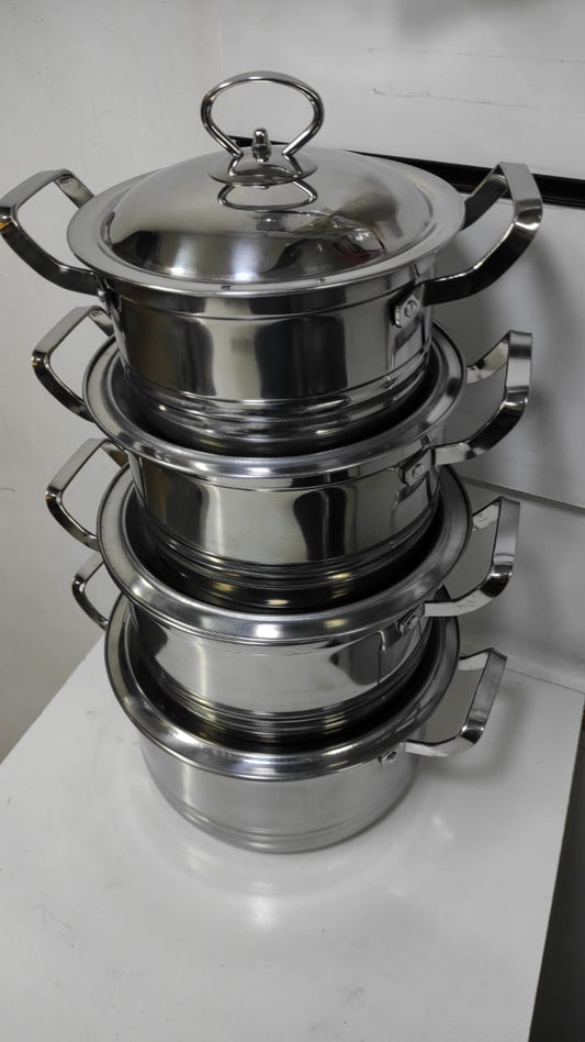 Ensemble de casseroles en acier inoxydable