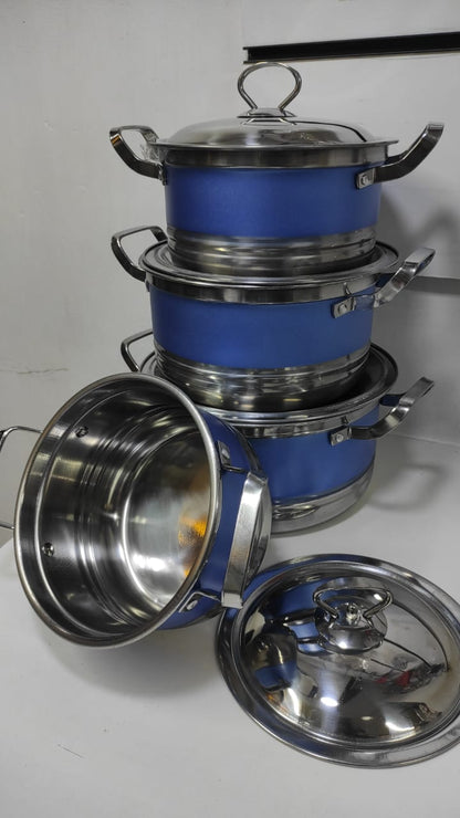Ensemble de casseroles en acier inoxydable
