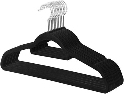 Cintres en velours antidérapants ensemble de 10 pièces