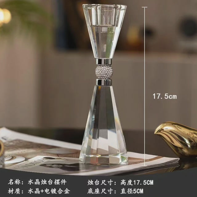 Chandelier en cristal argenté