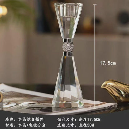 Chandelier en cristal argenté