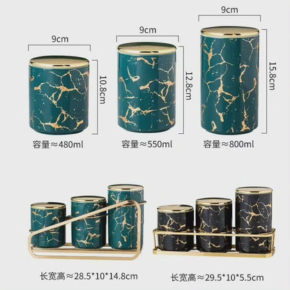 3pcs Canister & support