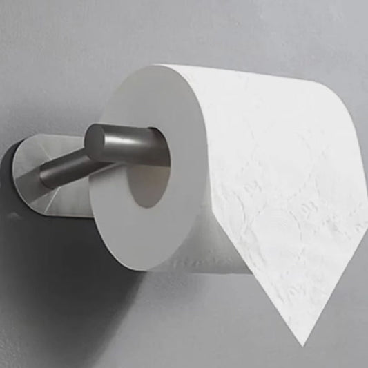 Support de papier toilette adhésif en acier inoxydable