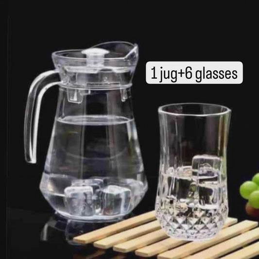 1 pichet +6 verres set
