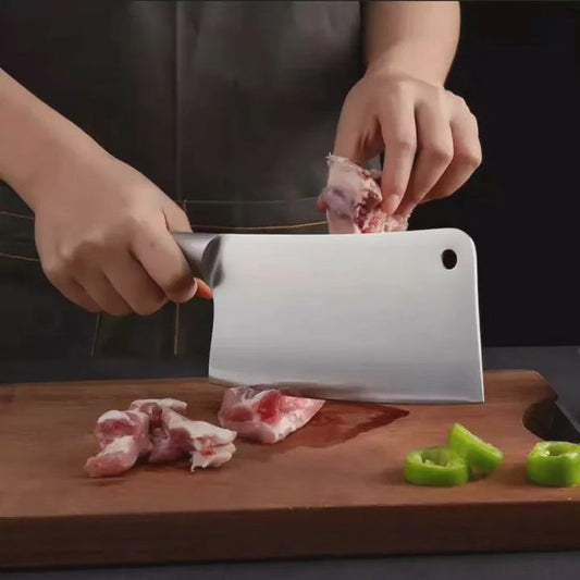 Couteau de boucher de cuisine en acier inoxydable