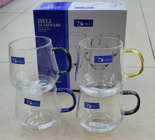 4Pc Tasses en Verre