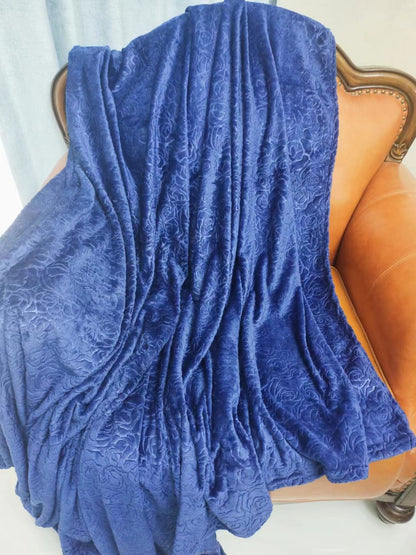 Couverture en polaire corail