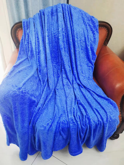 Couverture en polaire corail