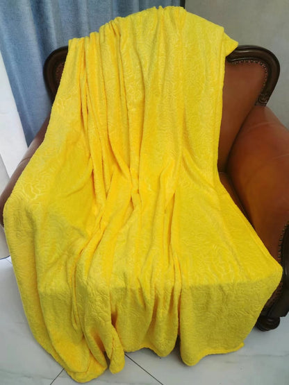 Couverture en polaire corail