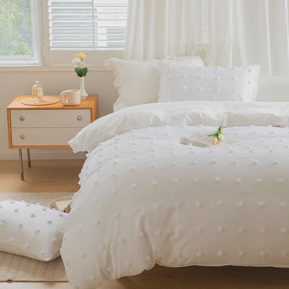 6*7 Housse de couette tuftée avec 2 taies