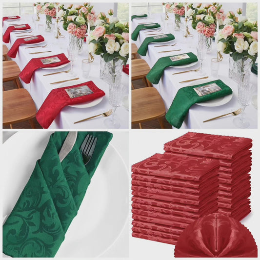 Serviettes de table 6 pièces