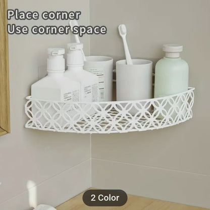 Étagère de salle de bain d'angle robuste