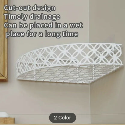 Étagère de salle de bain d'angle robuste
