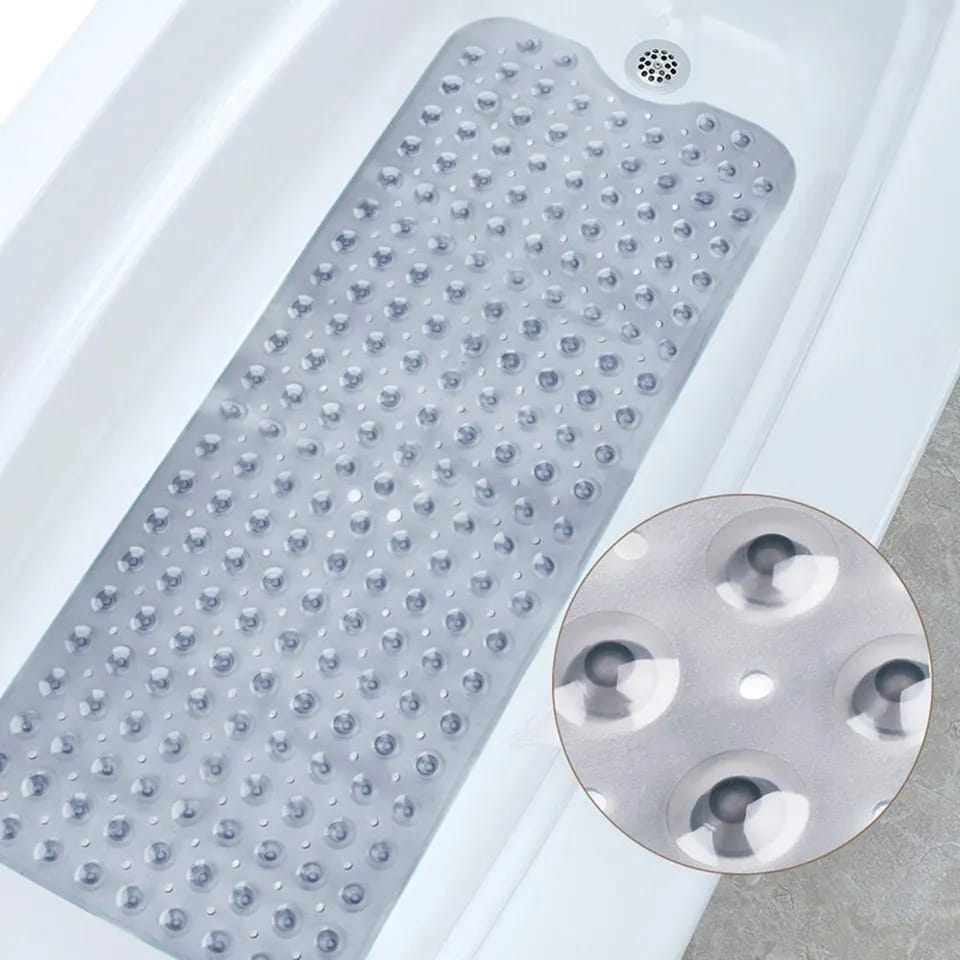 Tapis de salle de bain antidérapants extra longs bleus