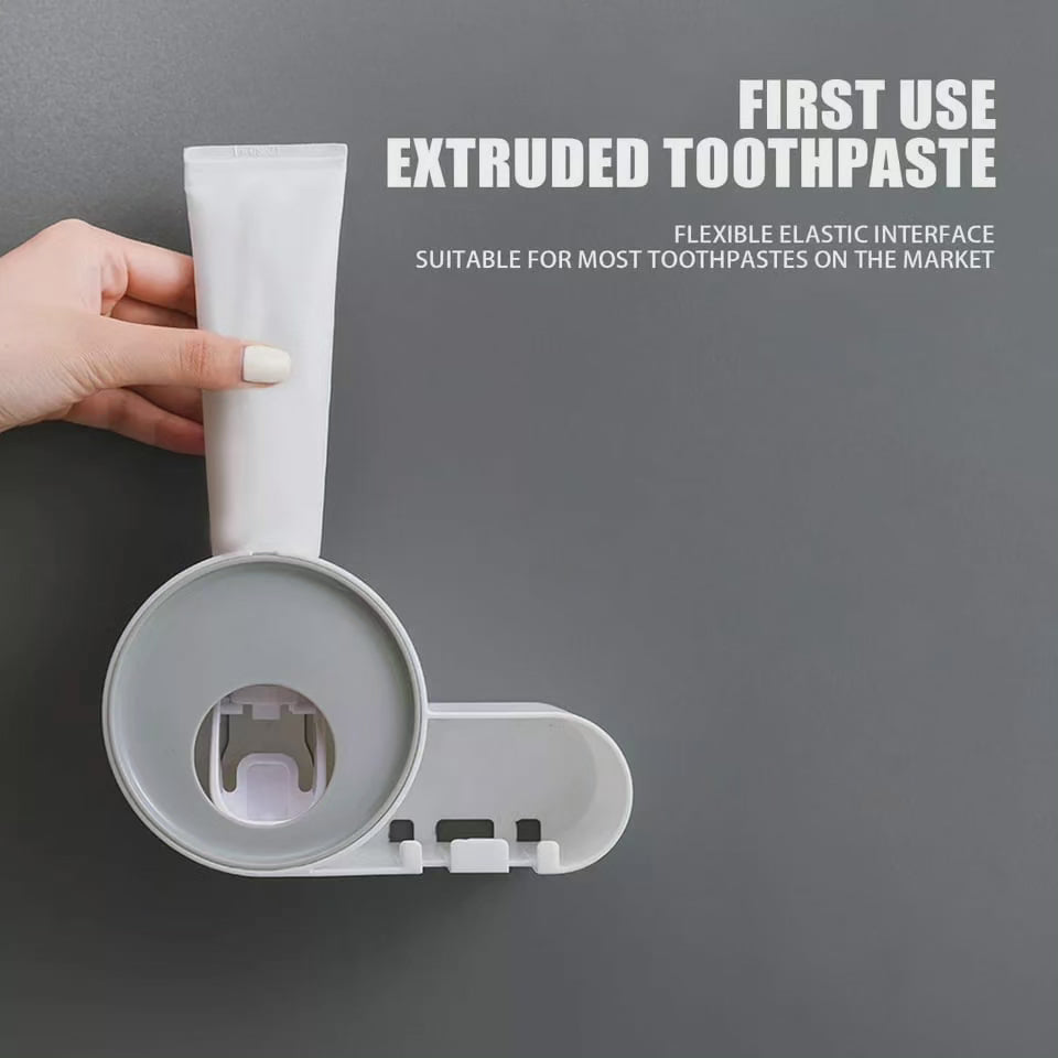 Distributeur de dentifrice élégant et support pour brosse à dents