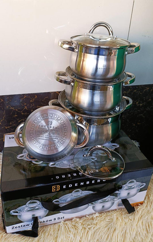 Ensemble de casseroles en acier inoxydable