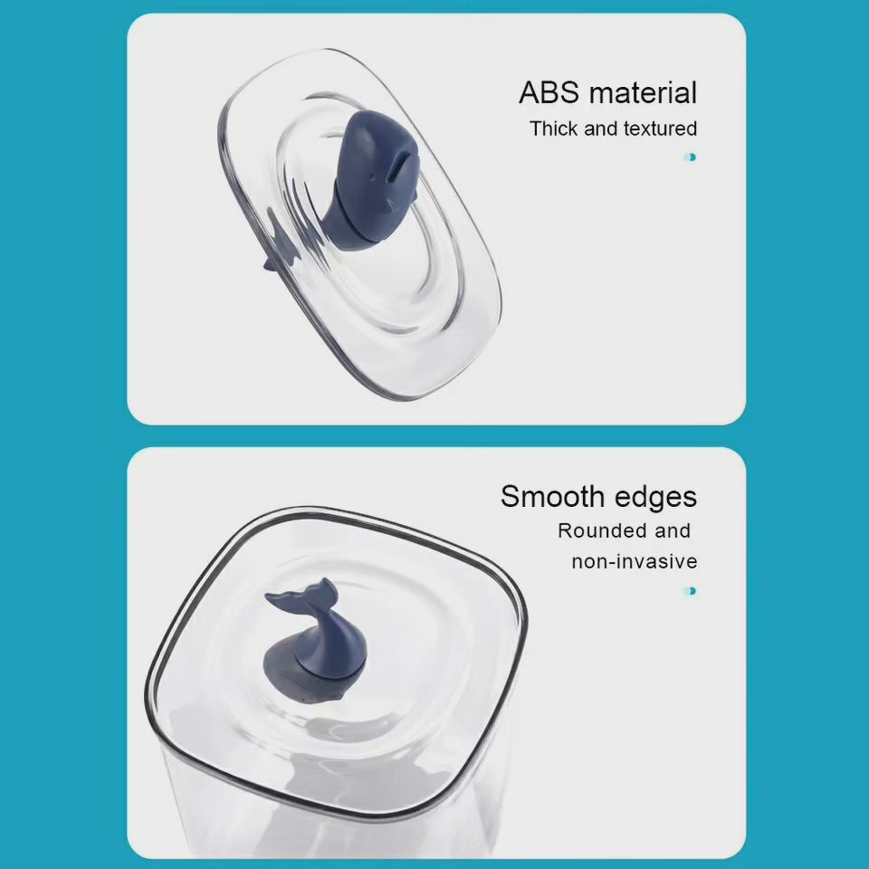 Boîte de rangement pour coton-tige transparent