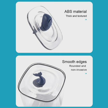 Boîte de rangement pour coton-tige transparent