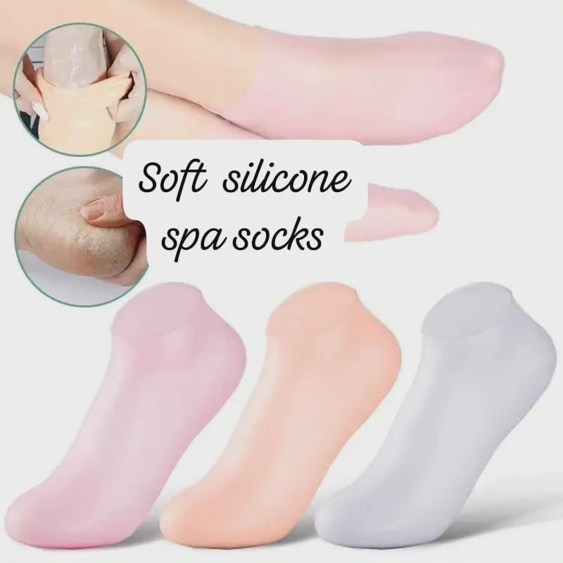 Chaussettes de pied en silicone doux
