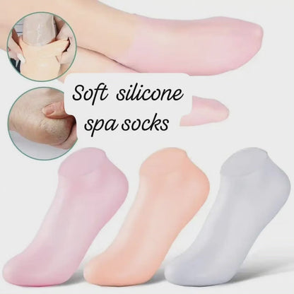 Chaussettes de pied en silicone doux