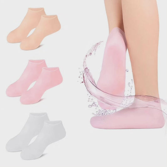 Chaussettes de pied en silicone doux