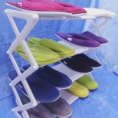 Étagère à chaussures pliable multifonctionnelle