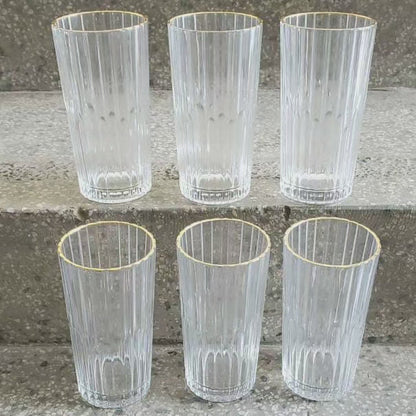 6pcs verres à eau élégants