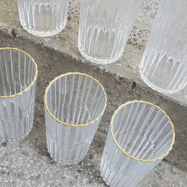 6pcs verres à eau élégants