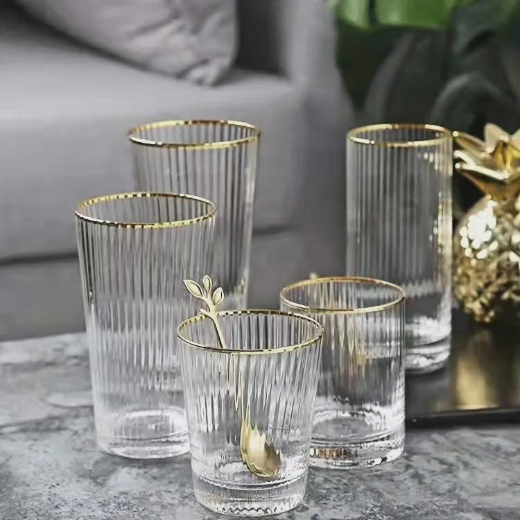 6pcs verres à eau élégants