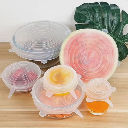 Couvercles en silicone super extensibles réutilisables
