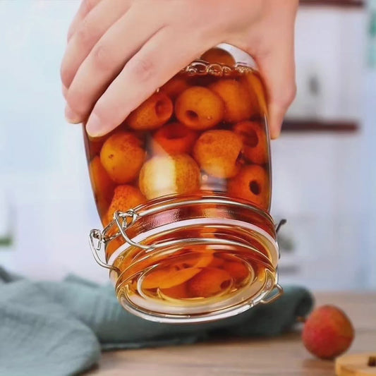 Bocaux en verre hermétiques avec clip de 1,8 L