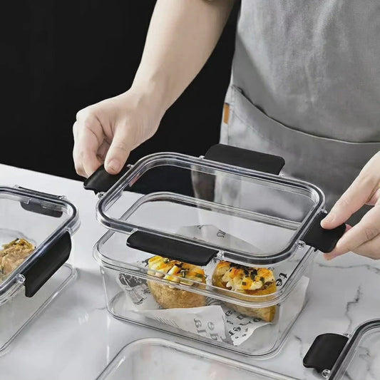 Ensemble de 2 pièces de contenants de stockage alimentaires en acrylique transparent