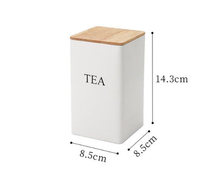 Ensemble de 3 bocaux à café, sucre et thé