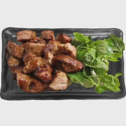 Assiette Rectangle Noire en Pierre