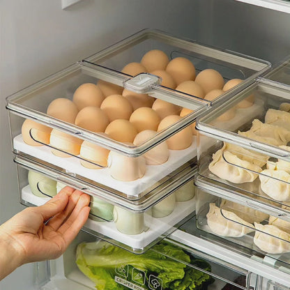 Boîte à œufs transparente avec couvercle