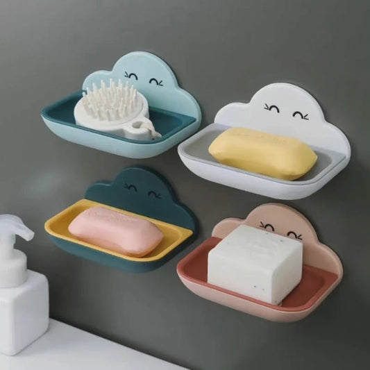 Un support à savon nuage à un niveau