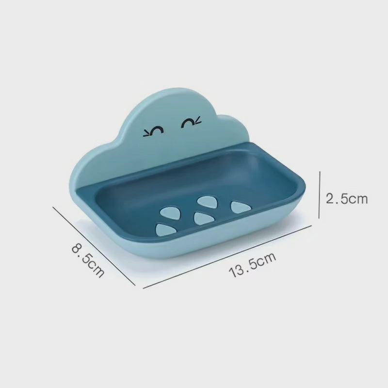 Un support à savon nuage à un niveau
