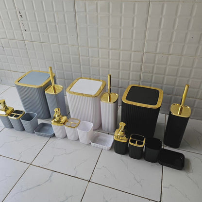 Set d'accessoires de salle de bains 6 en 1