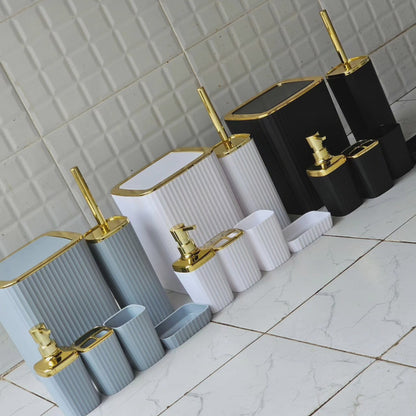 Set d'accessoires de salle de bains 6 en 1