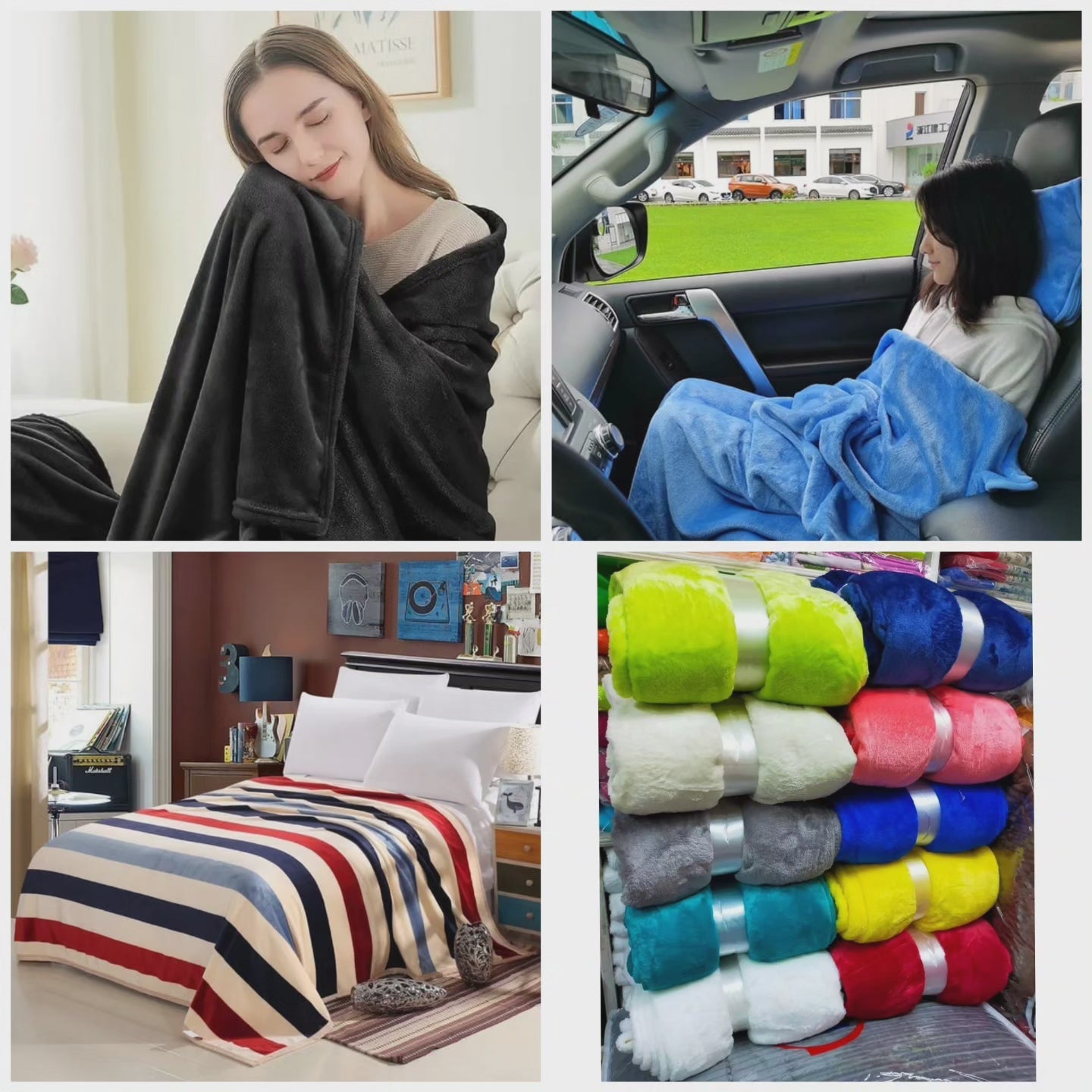 Couvertures en polaire