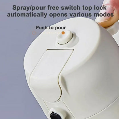 Distributeur d'huile de cuisine à double usage de 600 ml avec vaporisateur d'huile à jet