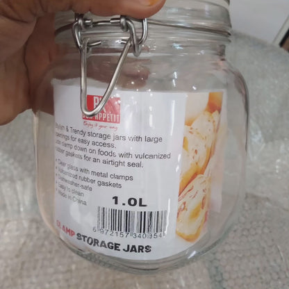 Bocaux de rangement à verrouillage par clip