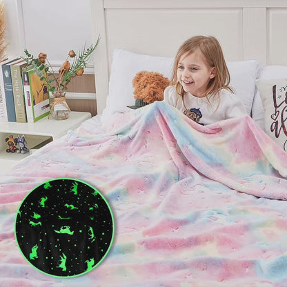 Couverture en polaire phosphorescente