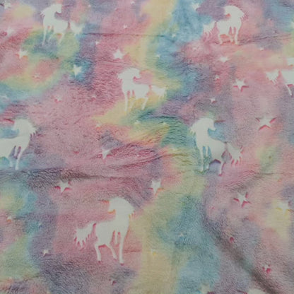 Couverture en polaire phosphorescente